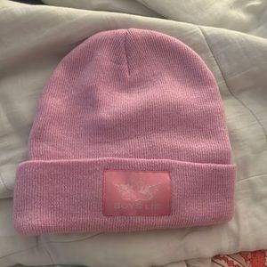 Boys lie pink beanie